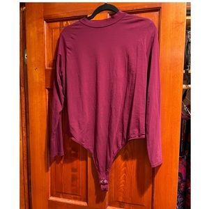 Fashion Nova Curve Maroon Bodysuit 3X